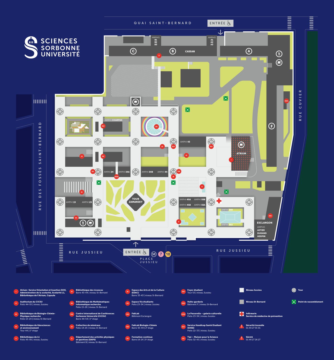 Campus Map - Pierre et Marie Curie
